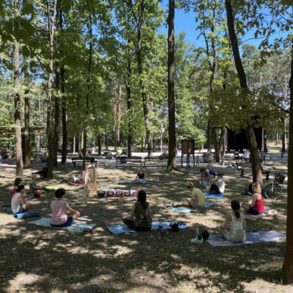 9 lipca 2023 - Zakończenie projektu „ W drodze po zdrowie” Kaash Yoga Kasia Mikutowicz Joga Legionowo