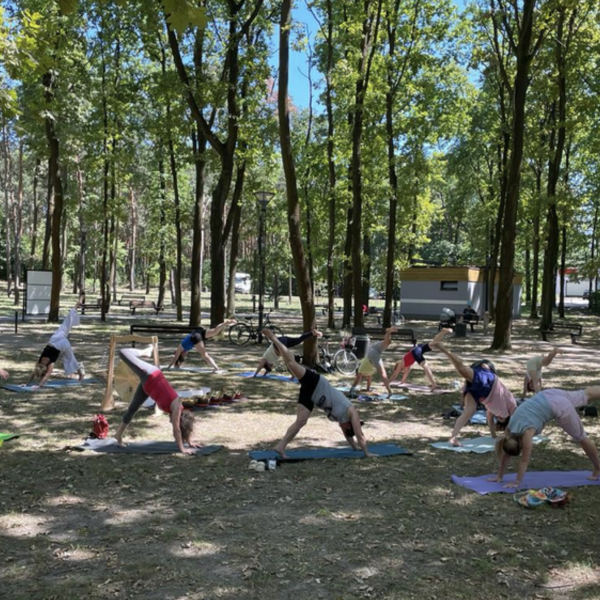 9 lipca 2023 - Zakończenie projektu „ W drodze po zdrowie” Kaash Yoga Kasia Mikutowicz Joga Legionowo KM YOGA